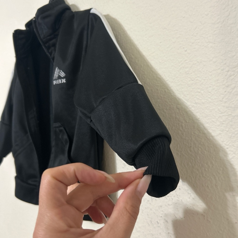 RBX Kids Black and White Track Jacket - Picture 4 of 7